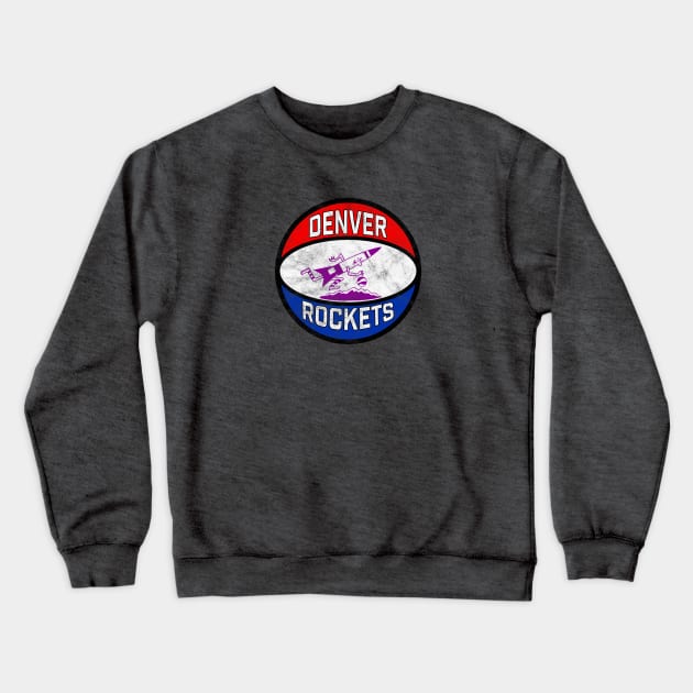 Retro Denver Rockets vintage design Crewneck Sweatshirt by MalmoDesigns